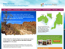 Tablet Screenshot of lifestyleregion.com.au